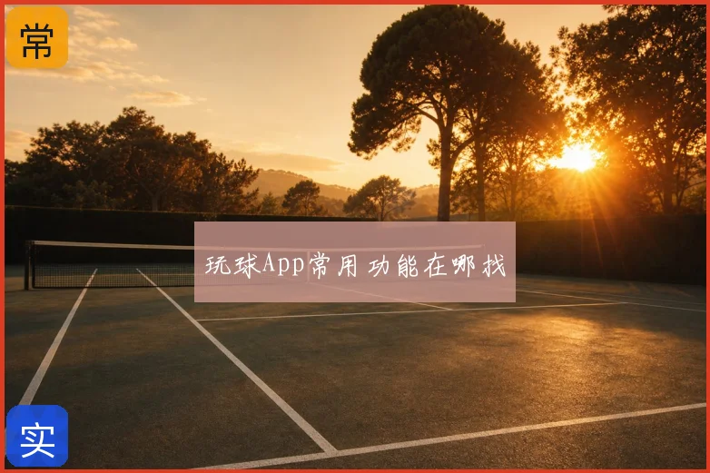 玩球App常用功能在哪找
